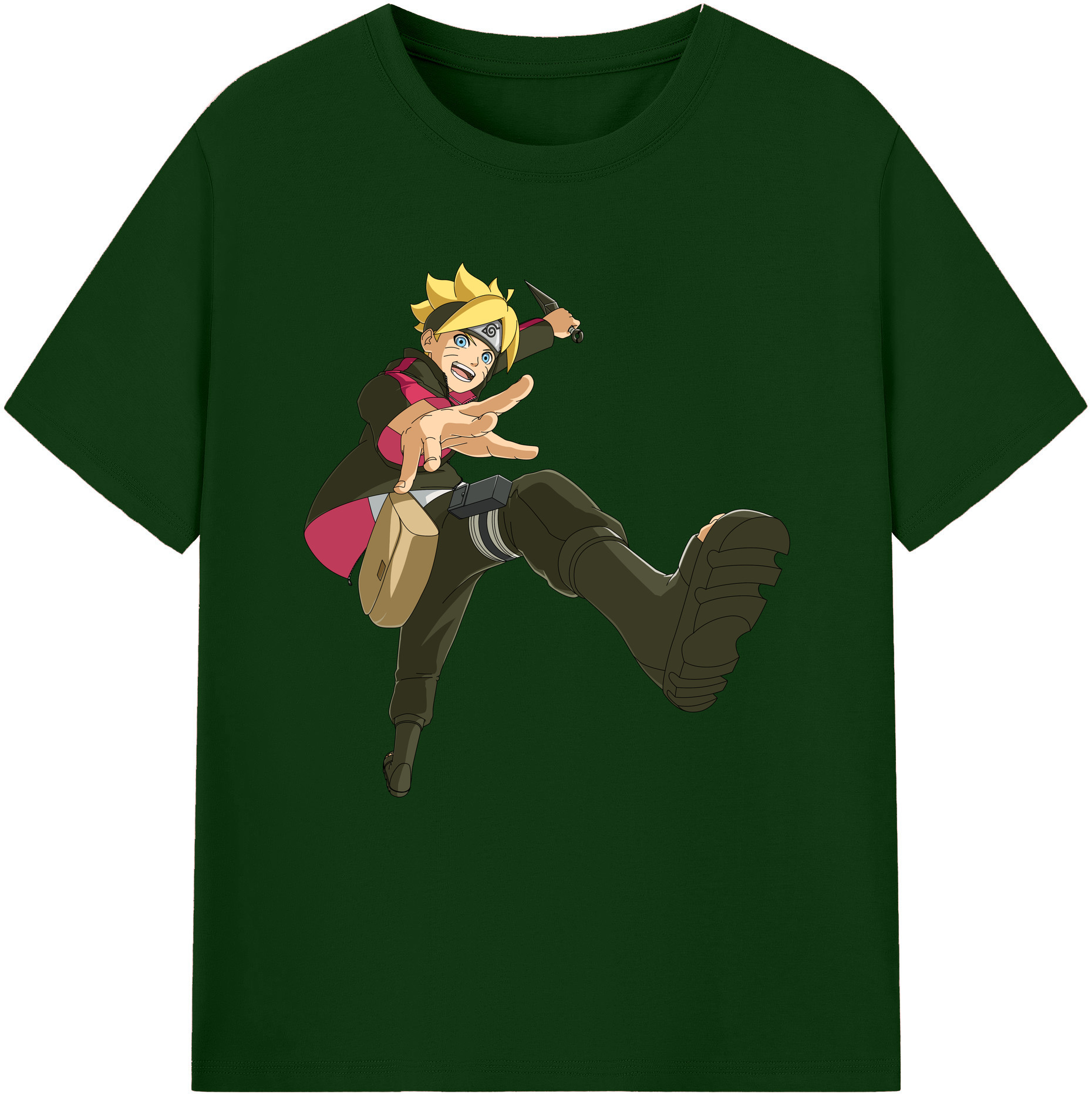 （画像用） NARUTO -ナルト- うずまき ボルト Uzumaki Boruto 綿100％半袖Tシャツ（フロントプリント）